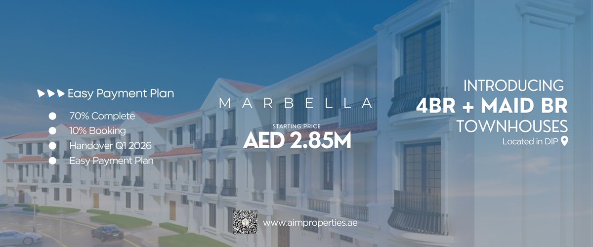 AIM_PROPERTIES's tweet photo. 🌅 Find Your Oasis at Marbella Villas!
#aimproperties #MarbellaVillas #offplan #Propertyinvestment #Investindubai #Dubaiproperty #Dubai #MarbellaVillas #LuxuryLi https://t.co/VXq7Lwp3JK