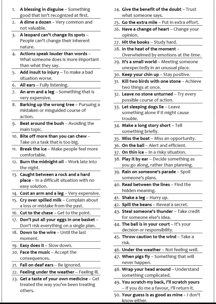 Learn English Idioms.