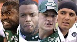 rlangejets's tweet image. Round 1 draft choices from 25 years ago: Shaun Ellis (left), John Abraham, Chad Pennington, Anthony Becht (& Laveranues Coles in Rd 3). We reminisced with all 5 for our story/photo package on the Silver Anniversary of the Jets' "Four Aces" draft in 2000: newyorkjets.com/news/jets-25th…