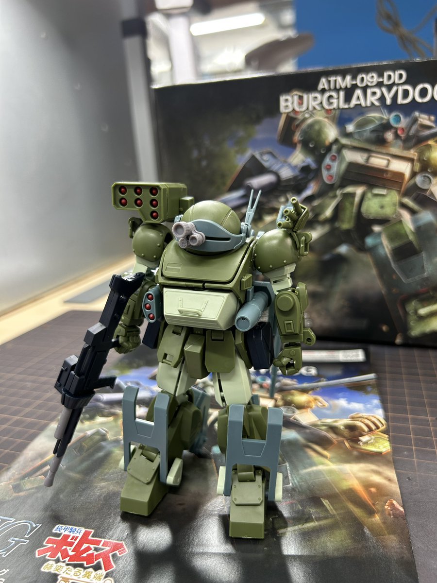 CIDER_PURA's tweet image. 今回はコレ作る
取り敢えず仮組完了😆

ウェザリングにも挑戦予定😏

他の作りかけのプラモも少しずつ進めて行こうと思う

1体完成するまでに積みプラが2体ペースで増えてる😱

#プラモデル　#ボトムズ　#ラグレア