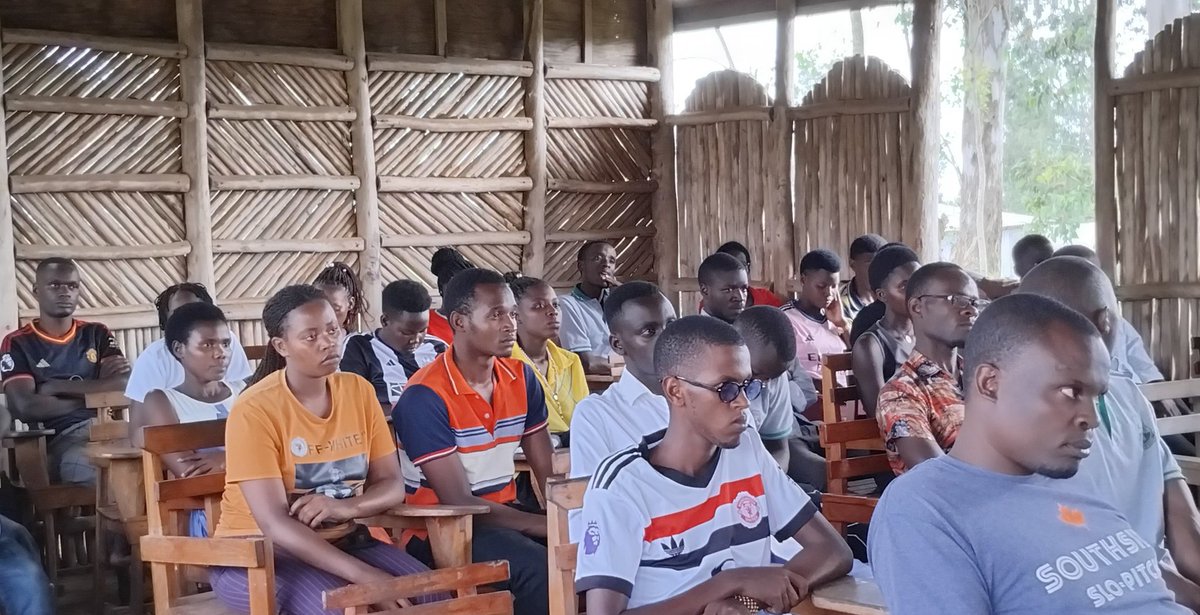 USJM_Official's tweet photo. #HappeningNow: Rev. Fr. Prof. Adrian Mwesigye, Faculty Dean of Education addressing some of the Kyera Agricultural Training College students. This meeting is aimed at strengthening collaboration between the students &amp; USJM faculty of Education.
#VisitUSJM #Apply_Now #AugustIntake https://t.co/ba8E7fTHlt