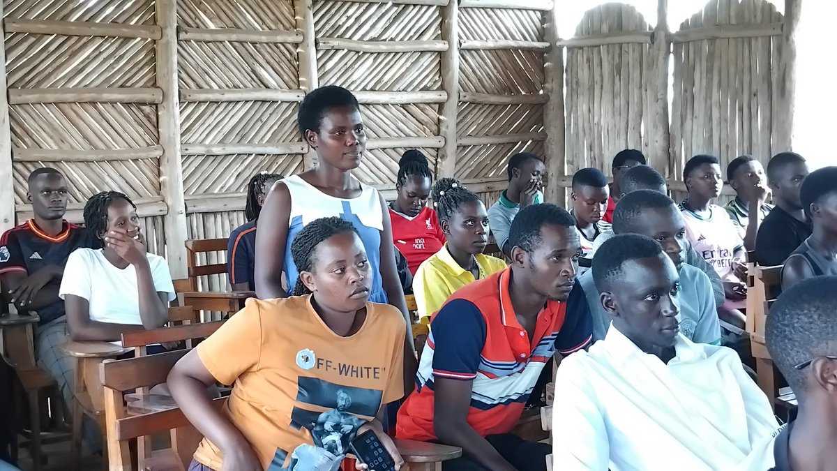 USJM_Official's tweet photo. #HappeningNow: Rev. Fr. Prof. Adrian Mwesigye, Faculty Dean of Education addressing some of the Kyera Agricultural Training College students. This meeting is aimed at strengthening collaboration between the students &amp; USJM faculty of Education.
#VisitUSJM #Apply_Now #AugustIntake https://t.co/ba8E7fTHlt