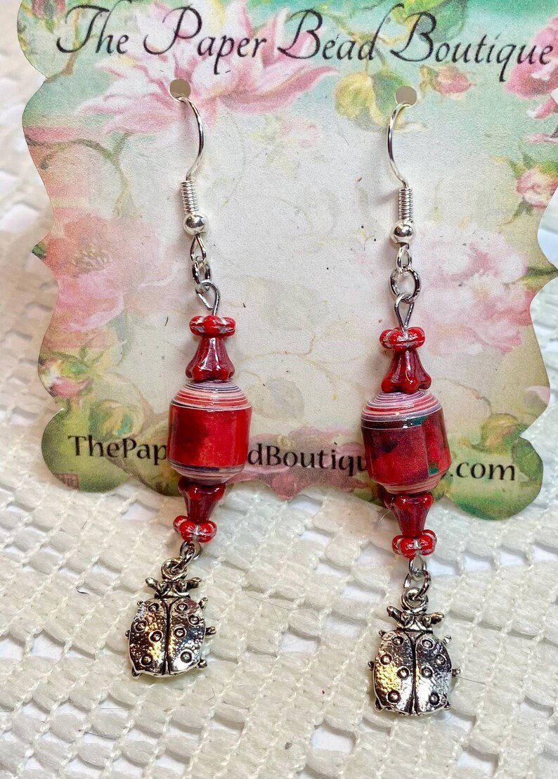 paperbeadboutiq's tweet photo. Paper Beads, Handmade Earrings, Boho Earrings, Red with Ladybugs
https://t.co/2d0Gl9ToqK
#paperbeadearrings #bohoearrings #springearrings #ladybugjewelry #paperbeadjewelry https://t.co/RN34cMQOlL