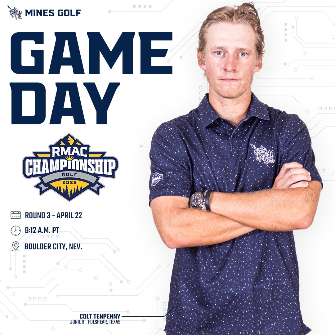 𝗥𝗢𝗨𝗡𝗗 𝟯

🆚 2025 RMAC Championships
📍 Boulder City, Nev. 
🕙 8:12 a.m. PT
⛳️ scoreboard.clippd.com/tournaments/23…

#HelluvaEngineer⚒