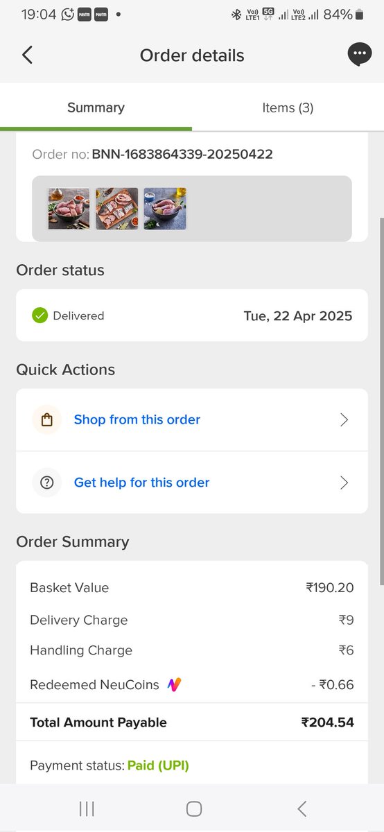 jitmitrakax's tweet photo. @bigbasket_com  worst service delivery agent marked delivered on my order and didn't deliver me at guwahati assam @jagograhakjago @CEE_bigbasket @bigbasketblog https://t.co/T3YNejxdwq