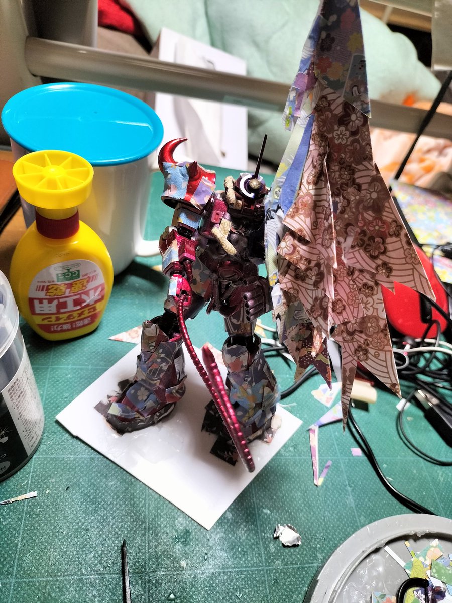 azinishiki's tweet photo. 昔作った グフ
を再改造思いつくままに 作ります https://t.co/jrFzu97moy