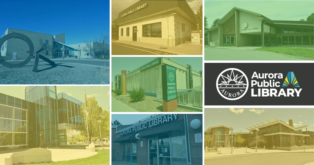 Friendly reminder, Aurora Public Library will be offline for maintenance from April 29 to May 12 to move to a new and improved software system. We appreciate your patience during the transition.

Library services will be impacted. Learn more at zurl.co/IQtCF

<a href="/AuroraGov/">City of Aurora, CO</a>