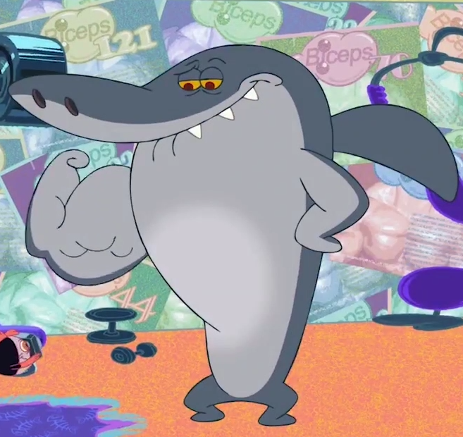 Time with shark 💪🐬💙