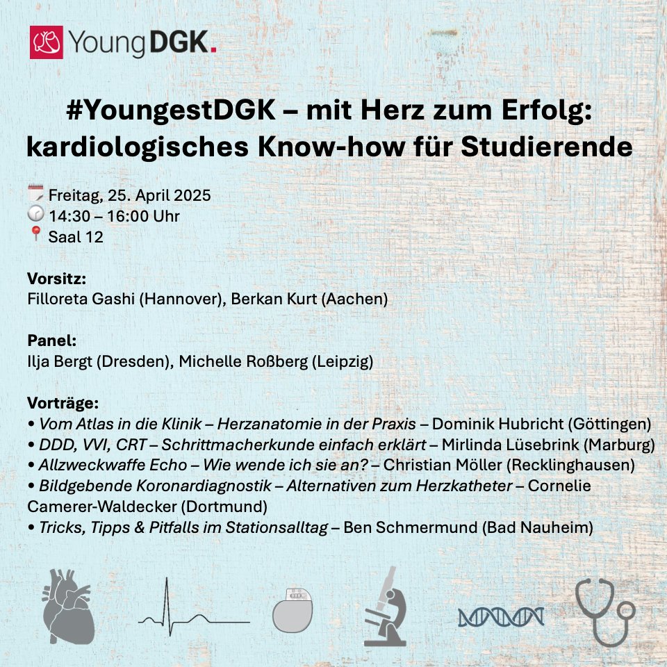 Hannah Billig (@hannah_billig_) on Twitter photo #YoungestDGK – Für alle Medis mit Herz
Kardiologie zum Mitmachen: von Anatomie bis Echo
Let’s go, Studis!
#DGKJahrestagung <a href="/YoungDgk/">Young DGK</a>
❤️🩹
<a href="/FilloretaGashi/">Filloreta Gashi</a> <a href="/BerkanKurtMD/">Berkan Kurt</a> <a href="/IljaBergt/">Ilja Bergt</a> <a href="/HubrichtD/">Dominik Hubricht</a> <a href="/Dr_Nele_/">Nele Camerer-Waldecker</a> <a href="/LuisEichelmann/">Luis Eichelmann 🇪🇺</a> #YoungestDGK – Für alle Medis mit Herz
Kardiologie zum Mitmachen: von Anatomie bis Echo
Let’s go, Studis!
#DGKJahrestagung <a href="/YoungDgk/">Young DGK</a>
❤️🩹
<a href="/FilloretaGashi/">Filloreta Gashi</a> <a href="/BerkanKurtMD/">Berkan Kurt</a> <a href="/IljaBergt/">Ilja Bergt</a> <a href="/HubrichtD/">Dominik Hubricht</a> <a href="/Dr_Nele_/">Nele Camerer-Waldecker</a> <a href="/LuisEichelmann/">Luis Eichelmann 🇪🇺</a>