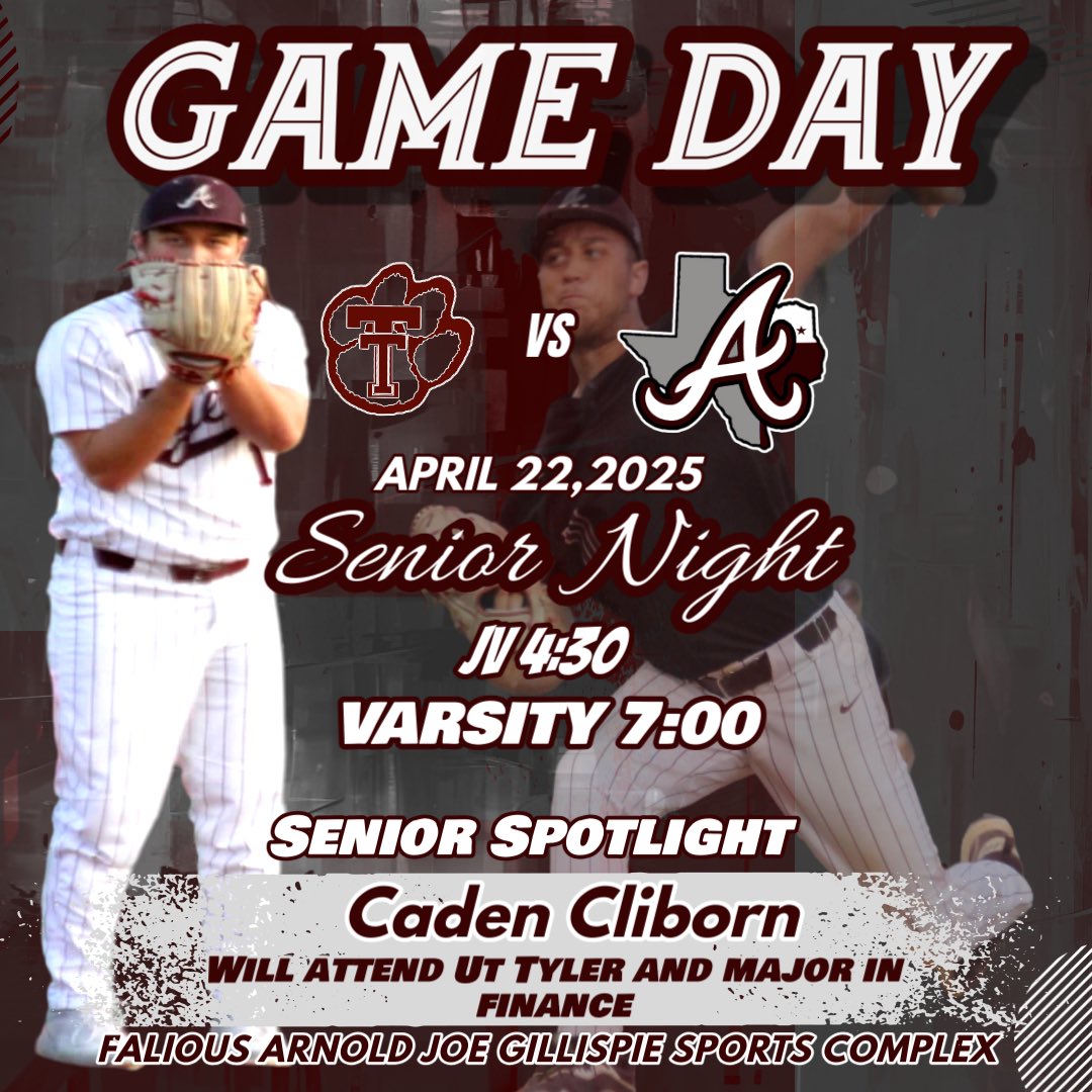 It’s the last trip around the diamond for YOUR Arp Tigers this season. On a special note, it’s the FINAL trip for the Seniors of 2025! Join us Tuesday, 4.22.2025 as we host the Troup Tigers for our game, and celebrate the accomplishments of our seniors at 6:45 PM #ALL1N #iBELIEVE