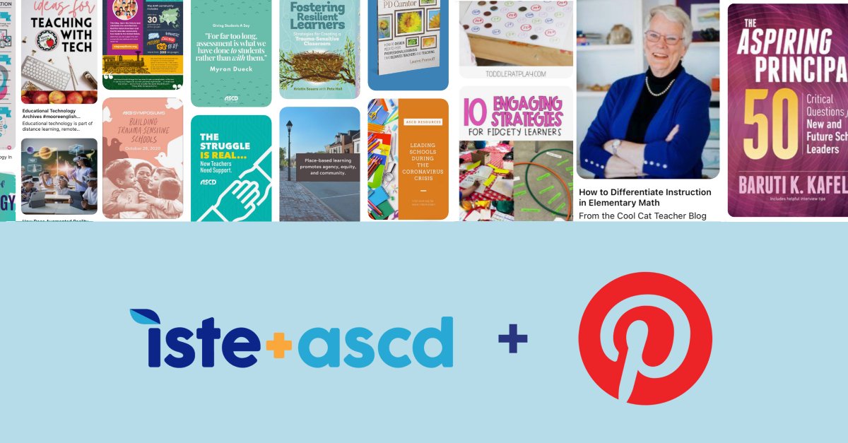 Big news! 🎉 ISTE+ASCD is partnering with <a href="/Pinterest/">Pinterest</a> to help schools move beyond screen time and build digital cultures that support student wellbeing.
Read more here: hubs.li/Q03jgCCL0

#DigitalWellbeing #EdTech #DigitalCitizenship
