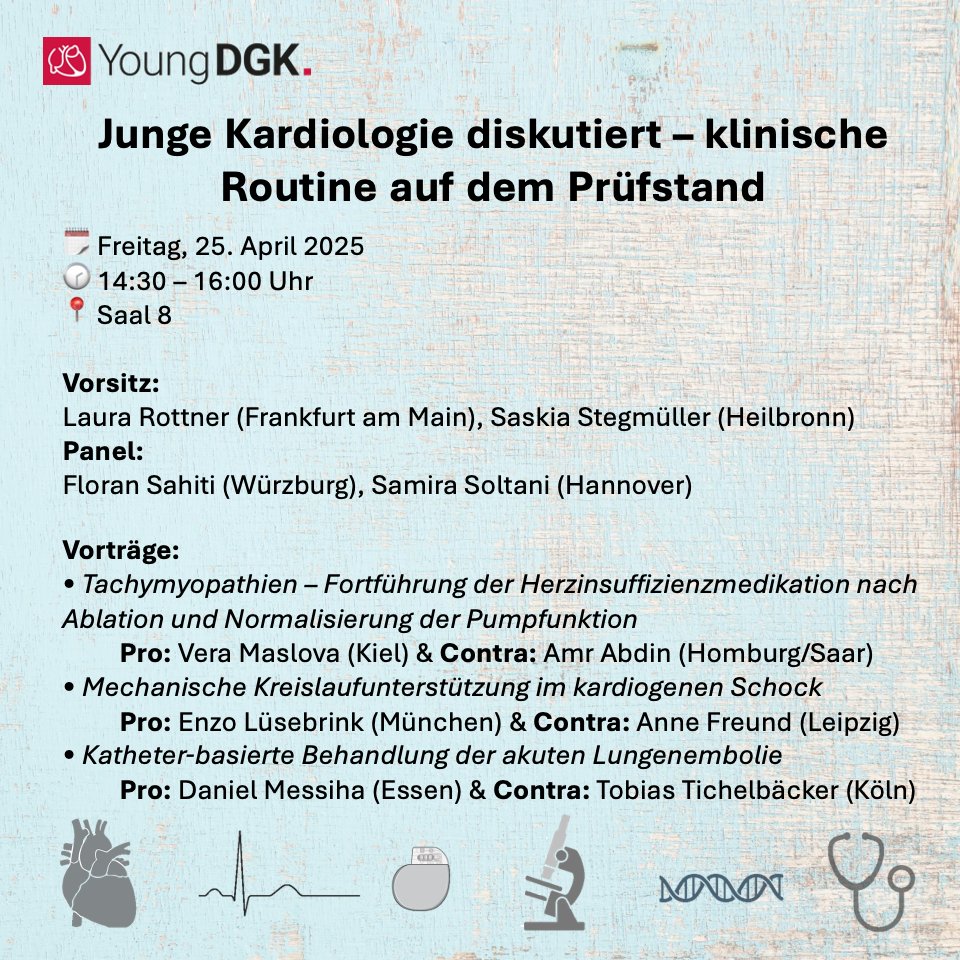 Hannah Billig (@hannah_billig_) on Twitter photo Junge Kardiologie diskutiert⚖️Klinische Routinen unter der Lupe - auf in Saal 8!
<a href="/YoungDgk/">Young DGK</a> #DGKJahrestagung
<a href="/laura_rottner/">Laura Rottner</a> <a href="/SamiraSoltaniMD/">Samira Soltani</a> <a href="/veramasloo/">Vera Maslova</a> <a href="/eluesebrink/">Enzo Lüsebrink</a> <a href="/AnneFreund3/">Anne Freund</a> Junge Kardiologie diskutiert⚖️Klinische Routinen unter der Lupe - auf in Saal 8!
<a href="/YoungDgk/">Young DGK</a> #DGKJahrestagung
<a href="/laura_rottner/">Laura Rottner</a> <a href="/SamiraSoltaniMD/">Samira Soltani</a> <a href="/veramasloo/">Vera Maslova</a> <a href="/eluesebrink/">Enzo Lüsebrink</a> <a href="/AnneFreund3/">Anne Freund</a>