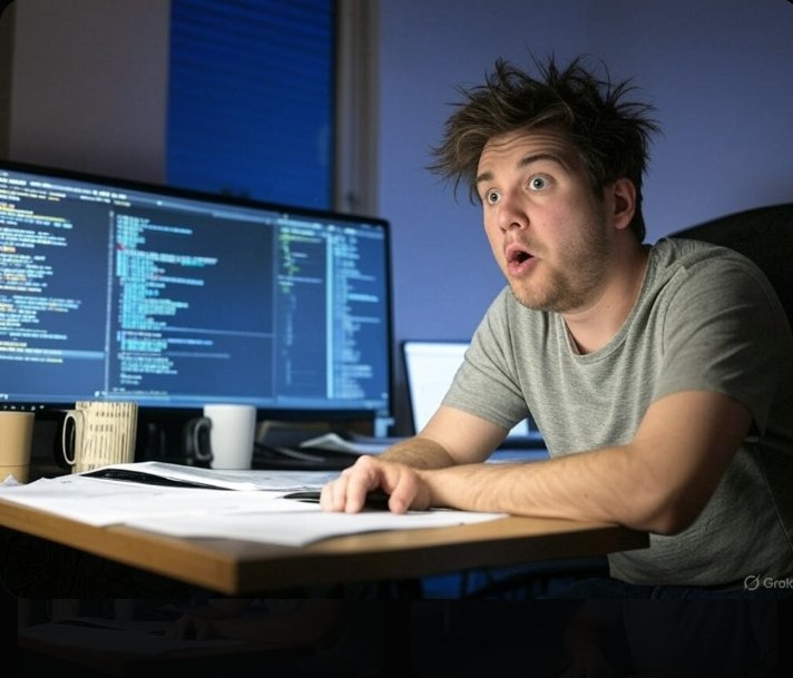 codewithajet's tweet image. When you FINALLY fix that bug at 2 AM… but introduce 3 more.  What’s your wildest debugging story? Vote or spill the tea!  #100DaysOfCode #ProgrammerHumor
Poll:
A) Fixed bug, broke prod 
B) 2 AM coding win 
C) StackOverflow saved me 
D) Other (comment!)