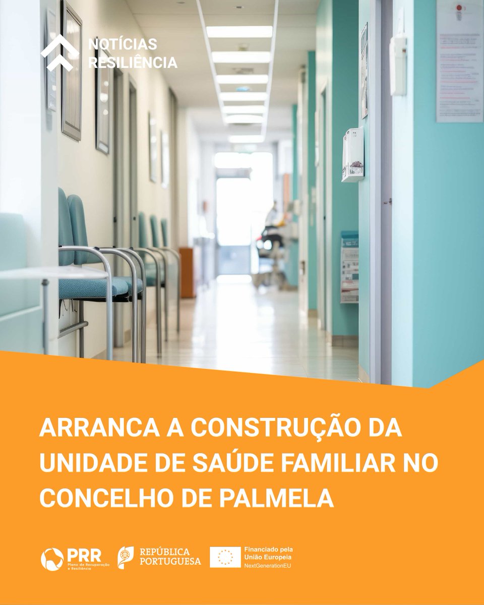 Com um financiamento de 2,17 milhões de euros do PRR, começa hoje, dia 22 de abril, a construção da nova Unidade de Saúde Familiar (USF) da Quinta do Anjo, no Municipio de Palmela.

#prr #saude #resiliencia #nextegenerationEU