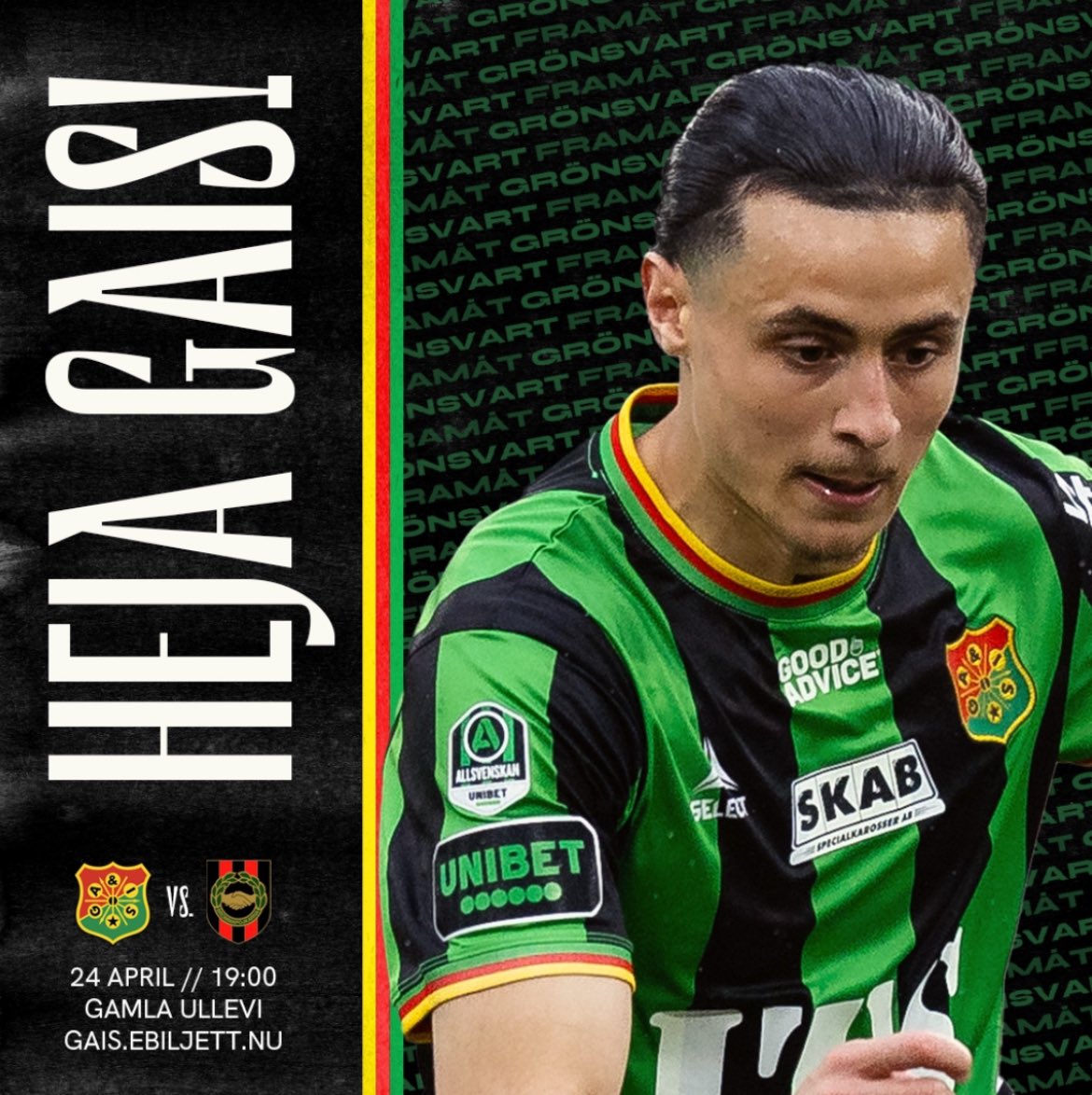 GAIS_SLO's tweet image. Match igen redan på torsdag.

Köp din biljett här: gais.ebiljett.nu/Tickets/Select…