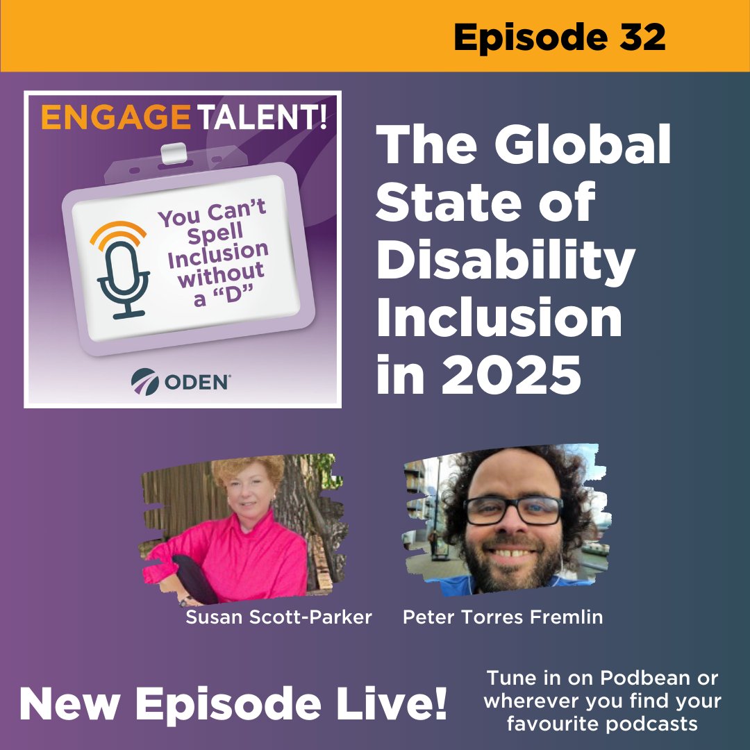 Check out Ep. 32 of #YouCantSpellInclusionWithoutAd ! Part 2 in our Season 6 opener series. Catch this compelling conversation with Susan Scott-Parker and Peter Torres Fremlin about The #GlobalStateOfDisabiityInclusion in 2025. Download: bit.ly/4ji0rSH