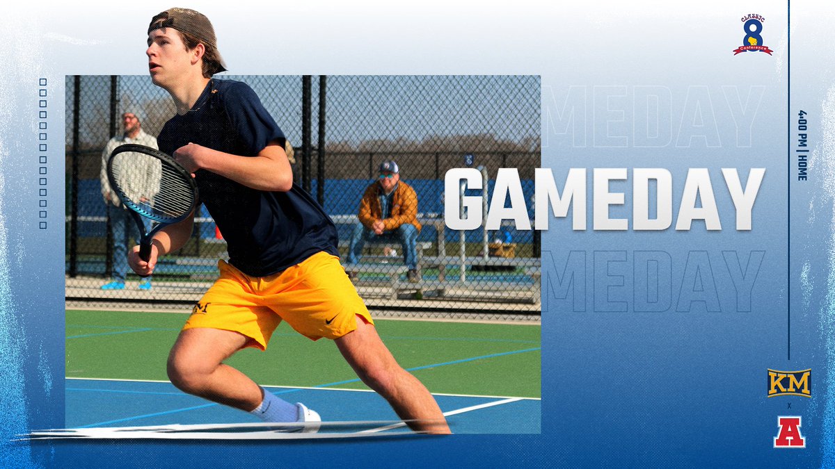 KMLasersTennis's tweet photo. It's #Classic8 match time! The Lasers host Arrowhead this afternoon at 4:00 PM. Pack the courts and cheer on your Laser Lads! 💪🎾 #KMNation https://t.co/pyBtUrZ82l