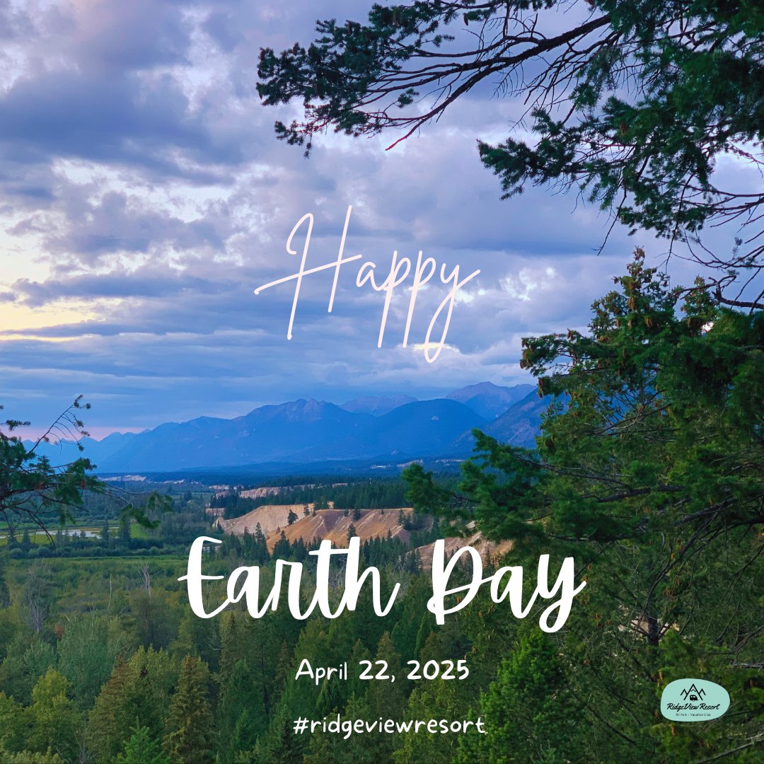 Today, we’re reminded of how lucky we are to be surrounded by the natural beauty of our "little piece of paradise.” We are proud to care for it as we continue to protect and respect the land we call home.  #EarthDay2025 #RidgeViewResort #hellobc #travelcv #radiumhotsprings
