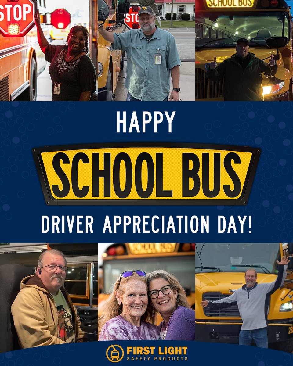 Today, on #NationalSchoolBusDriverAppreciationDay, we at First Light honor the dedicated professionals who safely transport millions of students each day. Your unwavering commitment through early mornings, changing weather, and busy roads never goes unnoticed.