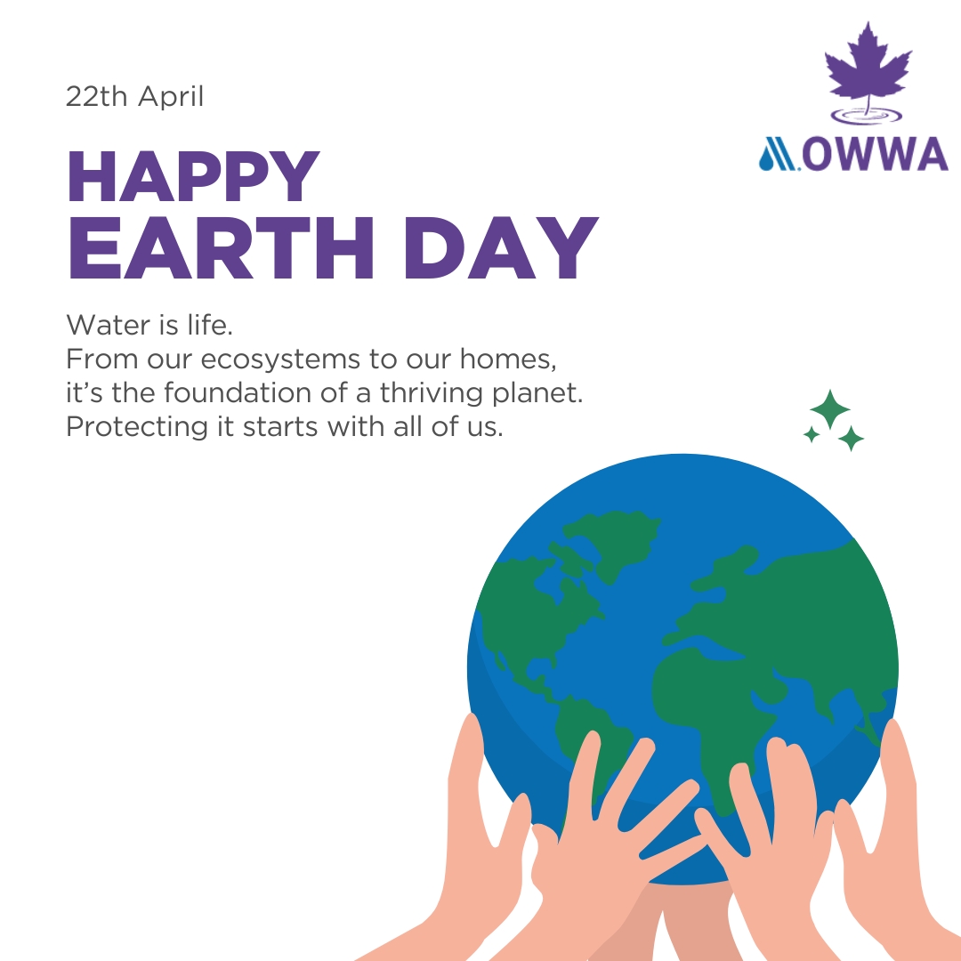 🌍This #EarthDay2025, we’re celebrating the vital role water plays in our planet and our lives. At #OWWA, we support the people and innovations protecting this essential resource—from source to tap and back again. 💧 

Let’s keep building a sustainable water future together.