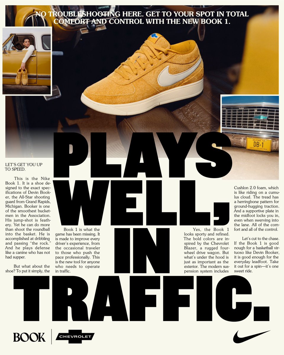 Handles crazy. The Nike Book 1.

The new tool for anyone who needs to operate in traffic.

Available now.