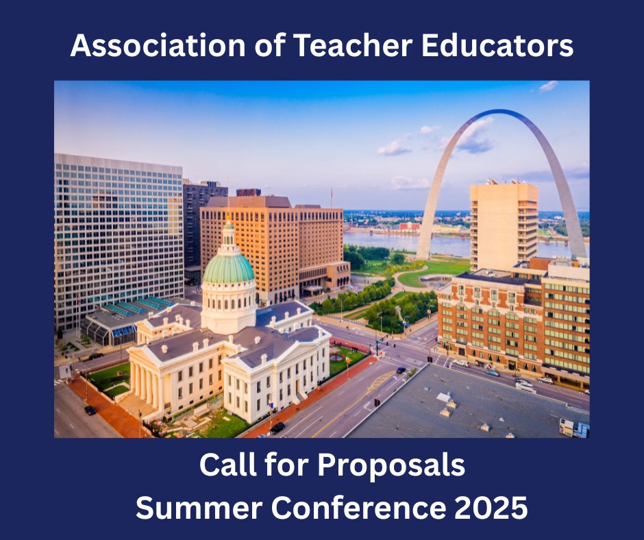 ate1.org/call-for-propo…
2025 Call for Proposals - ATE Summer Conference
St. Louis, MO July 25-29, 2025
#conference #teachered #education #university #college