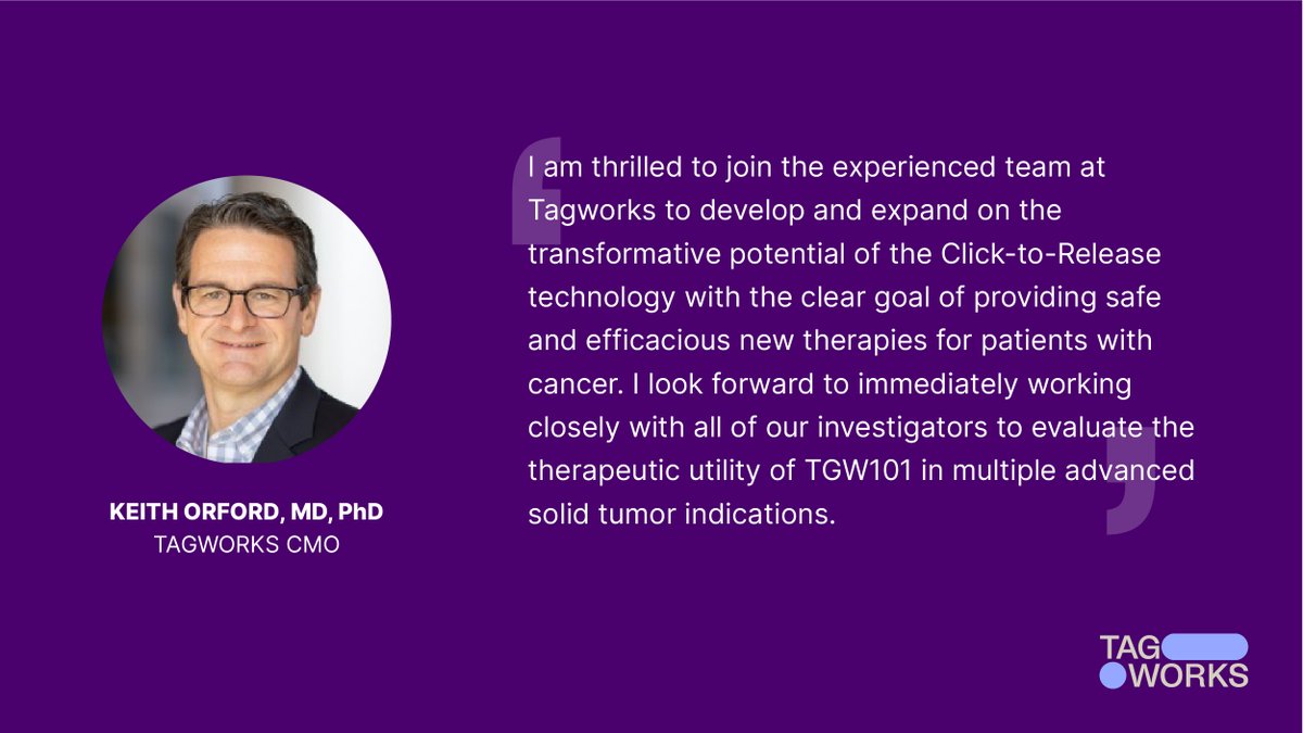 We’re excited to welcome Keith Orford, MD, PhD, as our new CMO! His leadership in #oncology research and clinical drug development will be invaluable as we transition to the clinic. Learn more: bit.ly/4jlSuw3