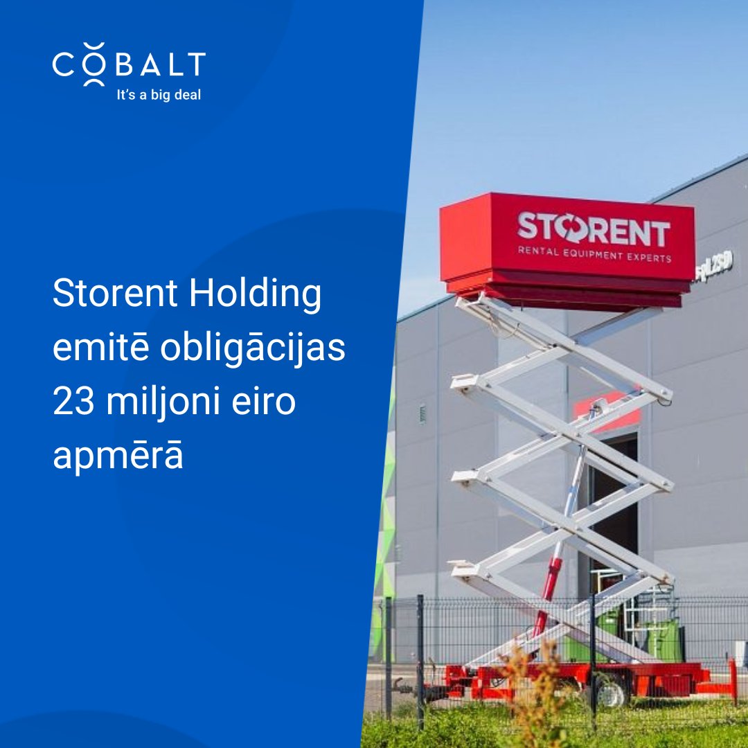 Sveicam Storent Holding, kas obligāciju publiskā piedāvājumā piesaistījis finansējumu 23 miljonu eiro apmērā! Šī ir līdz šim apjomīgākā obligāciju emisija uzņēmuma vēsturē, kas izpelnījās rekordlielu investoru interesi īpaši no Latvijas. 🚀
cobalt.legal/lv/news-cases/…