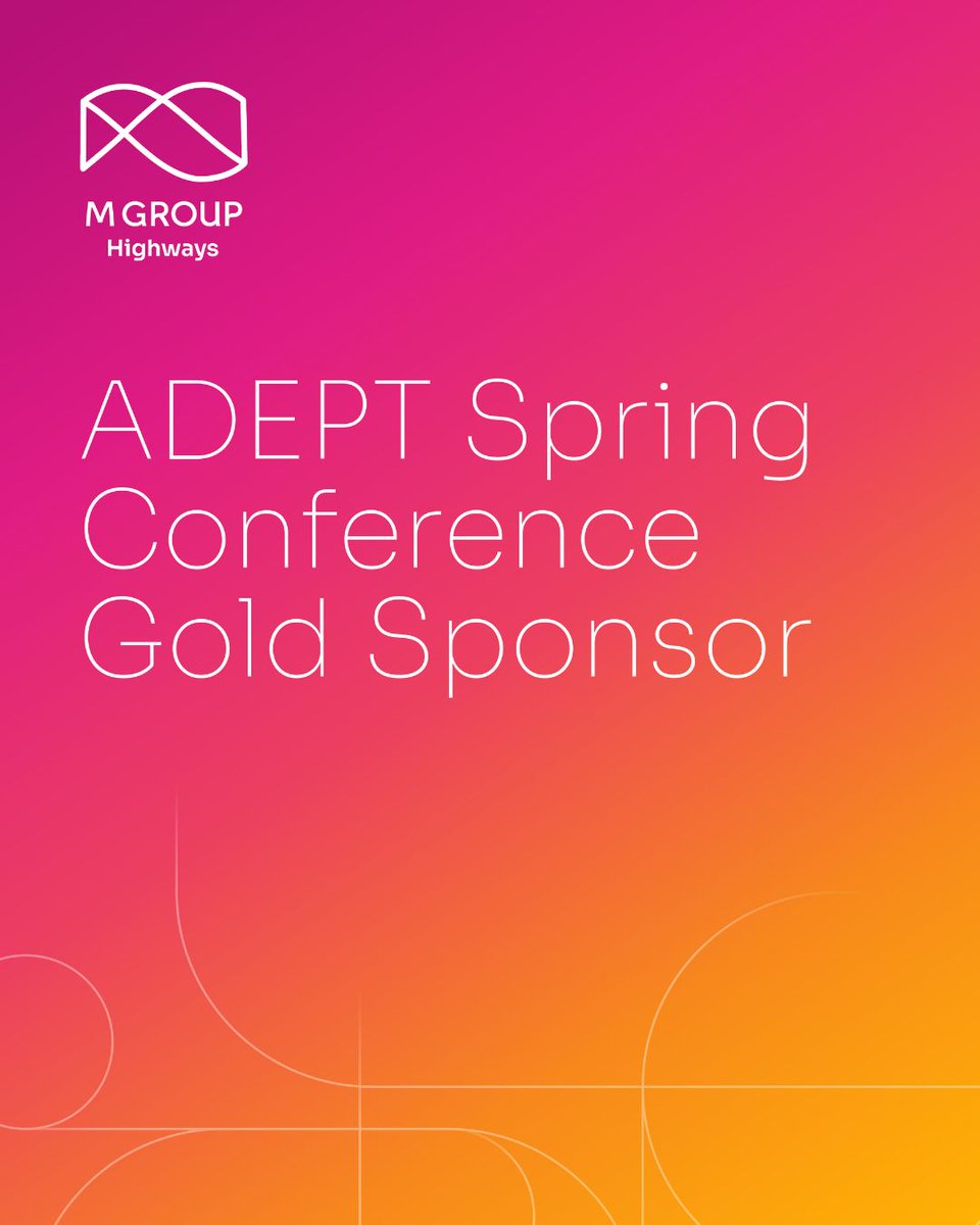 We’re proud to be the Gold sponsor for this year’s ADEPT Spring Conference!

Join us on 22 May as we celebrate achievements and focus on building resilience for the year ahead. We look forward to seeing you there.

#MGroup #MGroupHighways #ADEPTSpringConference