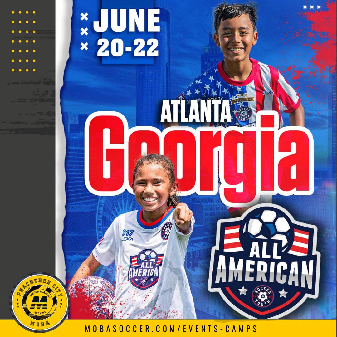 Do you have what it takes? All American Soccer Series is coming to MOBA June 20-22! Visit mobasoccer.com/events-camps to find out more information and nominate a player to be a part of one of the nation’s most prestigious youth soccer events.