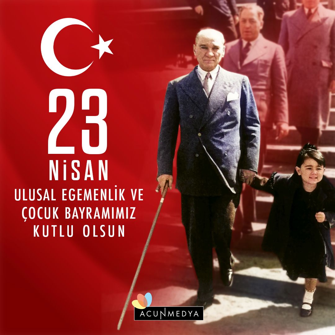 Geleceği aydınlatan çocuklarımızın 23 Nisan Ulusal Egemenlik ve Çocuk Bayramı kutlu olsun. Ulu Önder Gazi Mustafa Kemal Atatürk’ü saygı, sevgi ve özlemle anıyoruz.