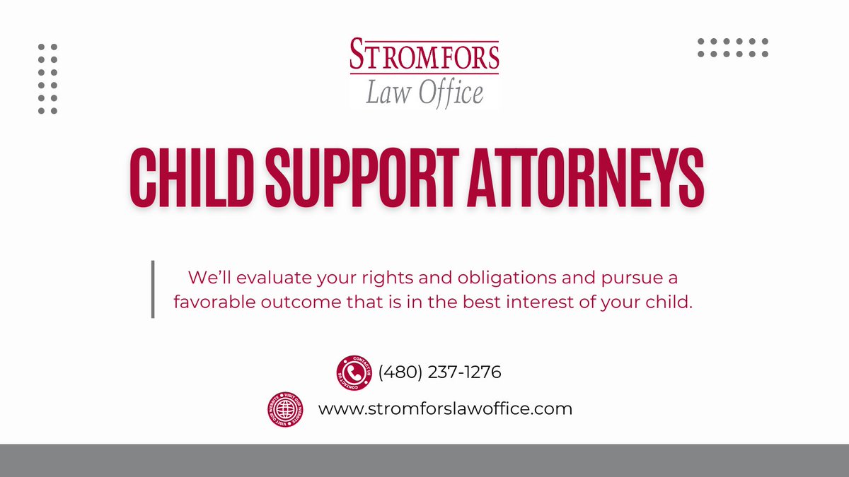 📞 Trying to understand your rights &amp; responsibilities with child support? A Chandler child support attorney can help you navigate the process with care and clarity.
📲 Call 480-237-1276.
🔗 stromforslawoffice.com/practice-areas…
#ChildSupport #ChandlerAZ #FamilyLaw #AZLawyer 👨‍👩‍👧‍👦⚖️