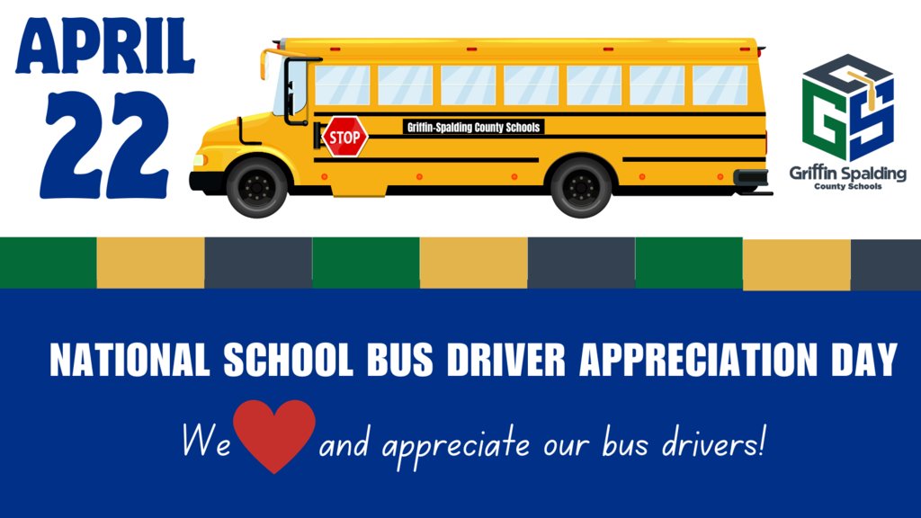 Today is National School Bus Driver Appreciation Day! GSCS is so thankful for our hardworking and dedicated bus drivers who safely get our students to and from school every day! Don't forget to thank your school bus driver today! Let's show them some love! #SchoolBusDriversDay