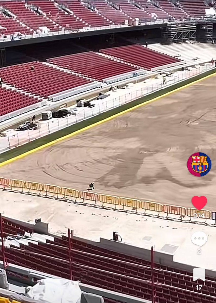 بدء فرش العشب على ارضية الكامب نو 🌱☘️🌿