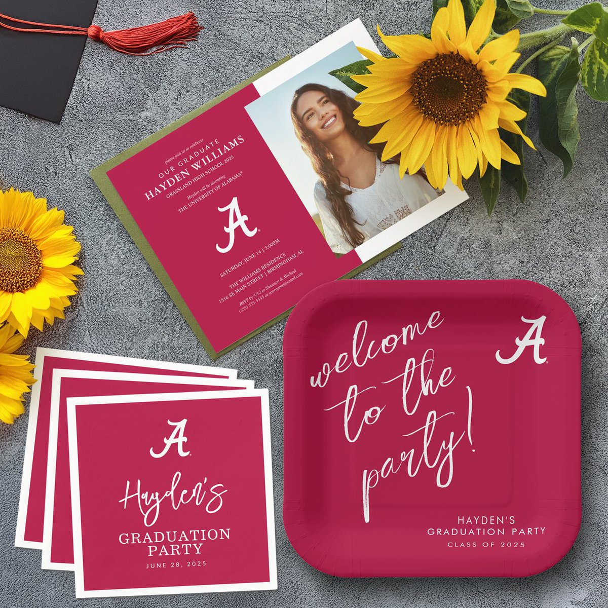 Celebrate your grad in style with high school graduation party supplies that feature their future university’s official collegiate designs—because their next chapter deserves school spirit! 🎓🎉🏫