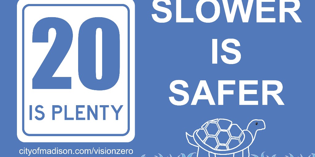 It was great speaking with the public last week during the 20 is Plenty library partnership! 

If you missed your opportunity to pick up a sign, email traffic@cityofmadison.com to request one for your yard!

Learn More: ow.ly/Zis350VEO8x
