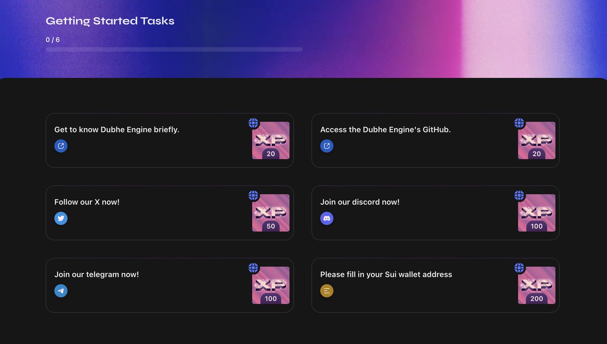 🚀 100M Stars Giveaway! 🎉

To celebrate our Ambassador Program, Dubhe Engine is giving away 100M Stars to participants in Dubhe events on <a href="/zealy_io/">Zealy</a>! 🔥

❤️ To enter:
zealy.io/cw/dubheengine…

😎Each winner in the top 100 leaderboard will receive 1M Stars.