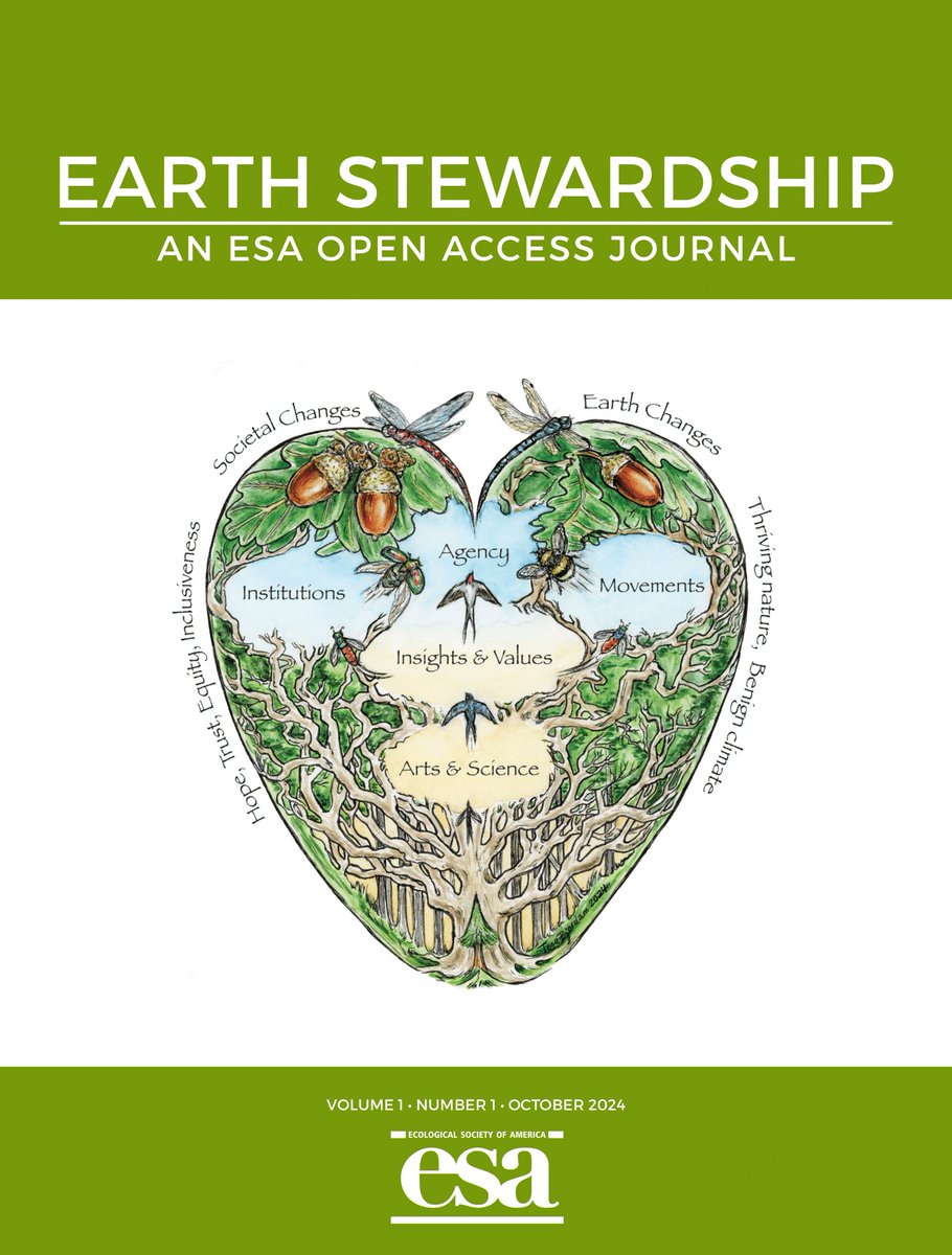 For #EarthDay, it seems like a great time to share <a href="/ESAStewardship/">Earth Stewardship</a>'s special issue, *Transformative Partnerships for a Better World*, which will continuously update as more papers are added to it esajournals.onlinelibrary.wiley.com/doi/toc/10.100…