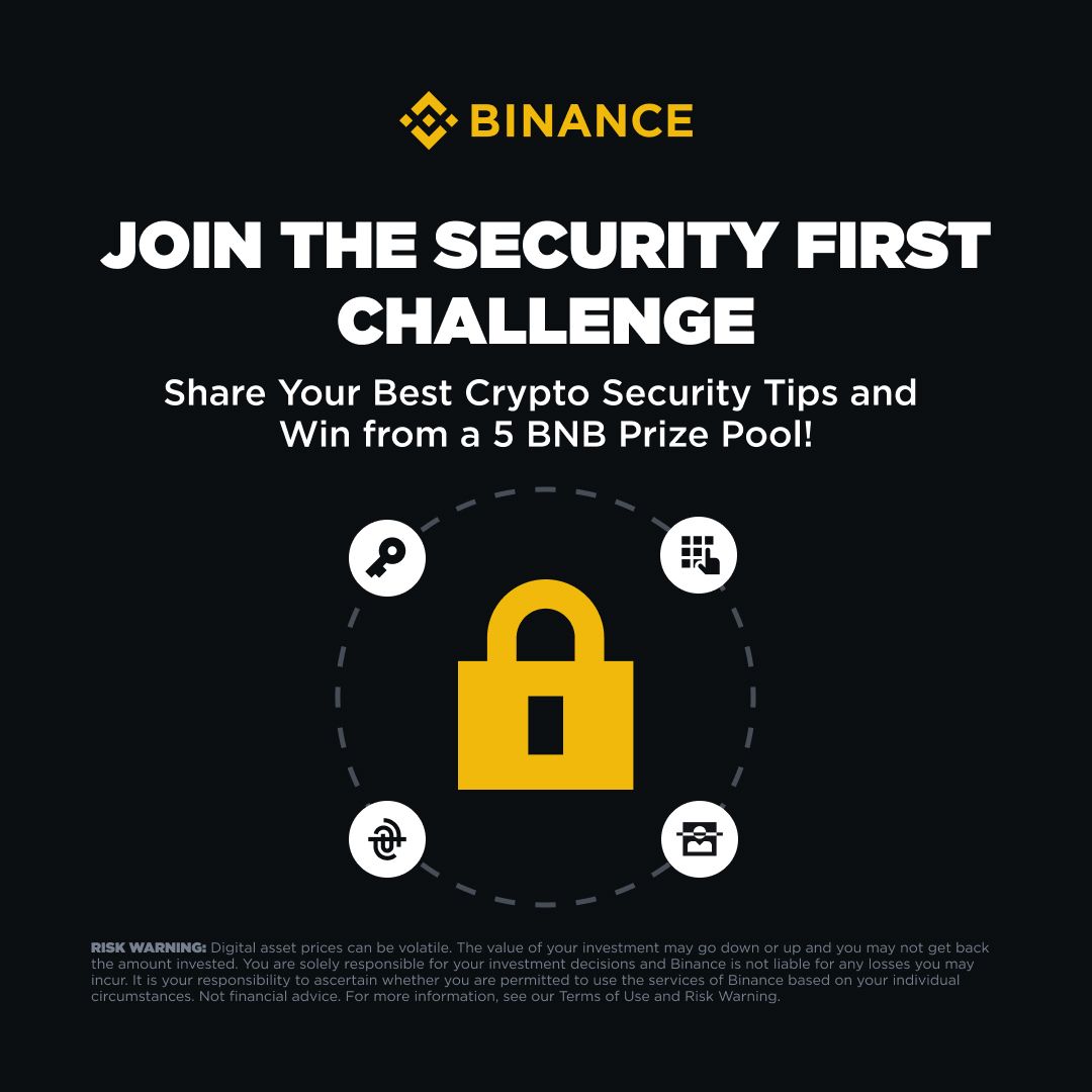 How do you protect your crypto? Let’s see who’s got the best security tips!

To participate:
1️⃣ Repost &amp; follow @Binance
2️⃣ Complete the Binance survey
3️⃣ In the comments, share 3 ways you protect your crypto—be specific, creative, and unique! 

The 10 most thoughtful answers