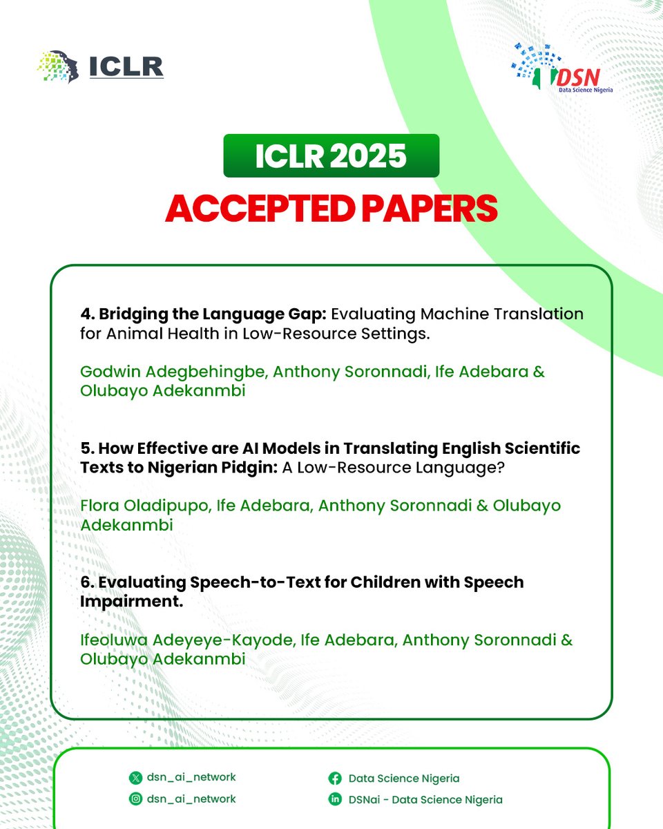 We are proud to share that six of our research papers have been accepted at the 13th International Conference on Learning Representations (<a href="/iclr_conf/">ICLR 2026</a>  2025), taking place in Singapore from April 24–28, 2025.

These peer-reviewed papers span various impactful applications of