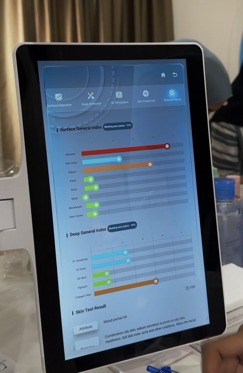 Thanks to this Colour &amp; Skin analysis i finally tahu yg kulit I ni cool undertones and… wrinkles dah mula wujud kat bahagian pipi akibat kekurangan kolagen! 

Lepas ni tak yah memandai dah dgn kulit, dah tahu apa yg skin perlu &amp; kena repair ☝🏻🥲
