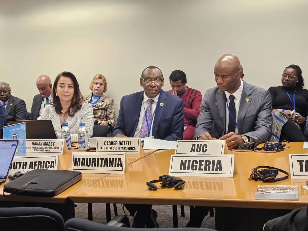ECA_OFFICIAL's tweet photo. ES @ClaverGatete opened the Africa High Level Working Group on the margins of the 2025 Spring Meetings. "As global shocks persist, Africa must no longer remain on the margins. Today’s dialogue is our moment to push for reforms that reflect our realities and shape our future." https://t.co/Y9k901tuhi