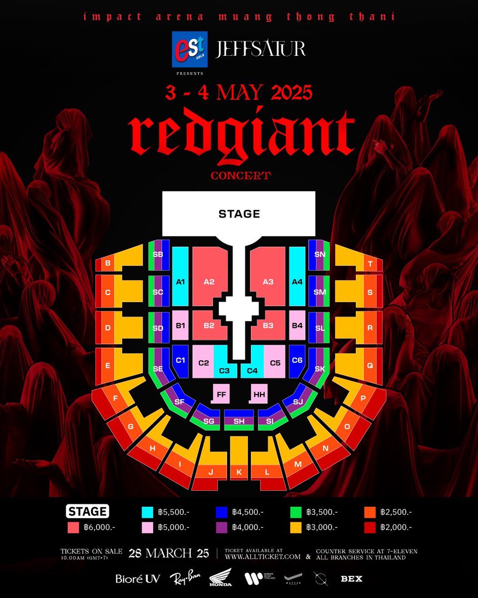tucky_beeprapa's tweet photo. ส่งต่อบัตรคอนเสิร์ต เจฟ วันที่ 4 พค. 2568 
1 ใบค่า .. กดมาเกิน 

โซน A2 แถว AK ที่นั่ง AK17 

ปล่อยตามราคาบัตรค่ะ
ไปรับบัตรอ่อนมาแล้ว นัดรับเส้น bts, mrt ได้
⁣
#JeffSaturRedGiantConcert
#JeffSatur https://t.co/FCiYj6S7NK