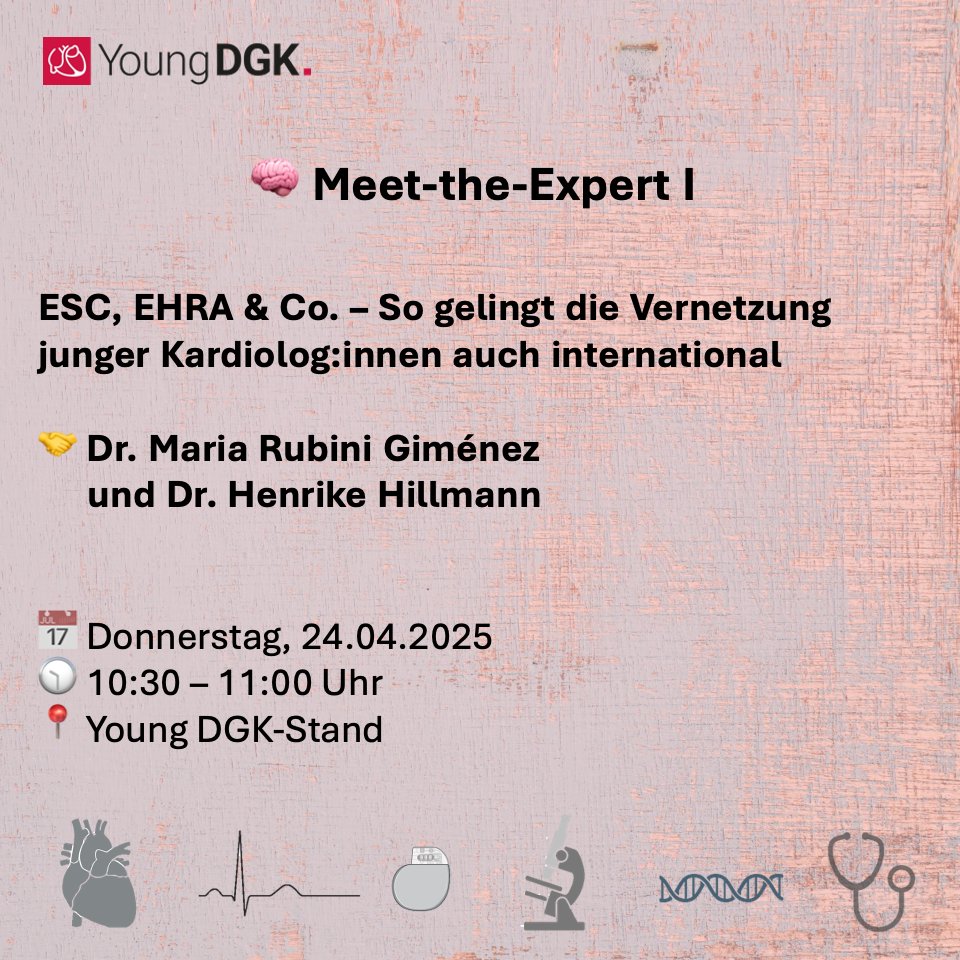 Hannah Billig (@hannah_billig_) on Twitter photo 🧠 Meet-the-Expert: ESC, EHRA & Co. – Wie klappt internationale Vernetzung in der #Kardiologie?
Komm vorbei und frag direkt nach!
🌍🤝
<a href="/YoungDgk/">Young DGK</a> #DGKJahrestagung <a href="/HenrikeHillmann/">Henrike Hillmann</a> <a href="/escardio/">European Society of Cardiology</a> <a href="/EHRAPresident/">EHRAPresident</a> <a href="/laura_rottner/">Laura Rottner</a> 🧠 Meet-the-Expert: ESC, EHRA & Co. – Wie klappt internationale Vernetzung in der #Kardiologie?
Komm vorbei und frag direkt nach!
🌍🤝
<a href="/YoungDgk/">Young DGK</a> #DGKJahrestagung <a href="/HenrikeHillmann/">Henrike Hillmann</a> <a href="/escardio/">European Society of Cardiology</a> <a href="/EHRAPresident/">EHRAPresident</a> <a href="/laura_rottner/">Laura Rottner</a>