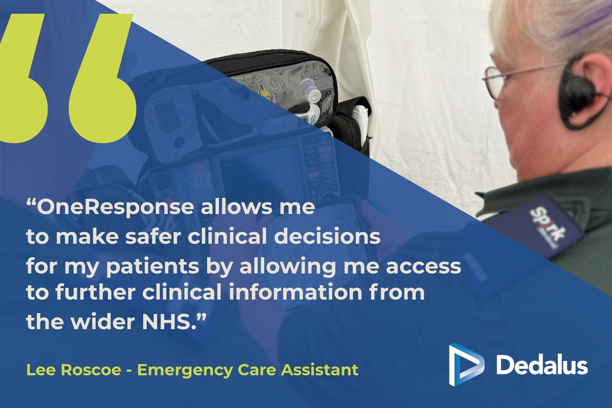 One year ago, @Spark_Medical launched #OneResponse, our award-winning mobile #EPR and helped shape what it is today.

Thanks to their insight, our new offering now supports all private ambulance providers, big or small.

Proud to build better, together. 🚑

#OneResponse