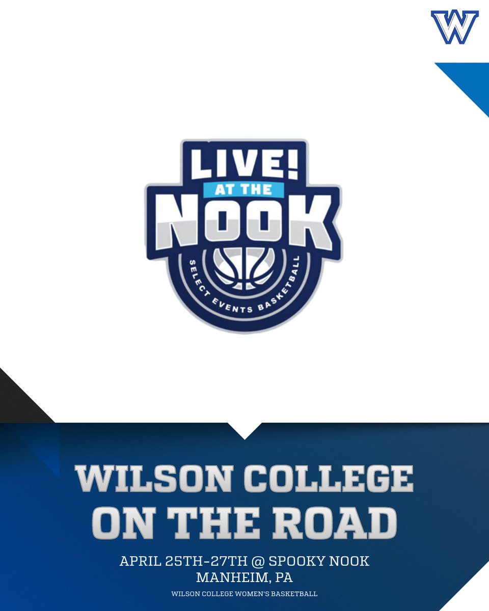 The Wilson College Women's Basketball staff will be on the road this weekend at Spooky Nook in Manheim, PA looking for future Phoenix! Recruits drop your schedules ⬇️