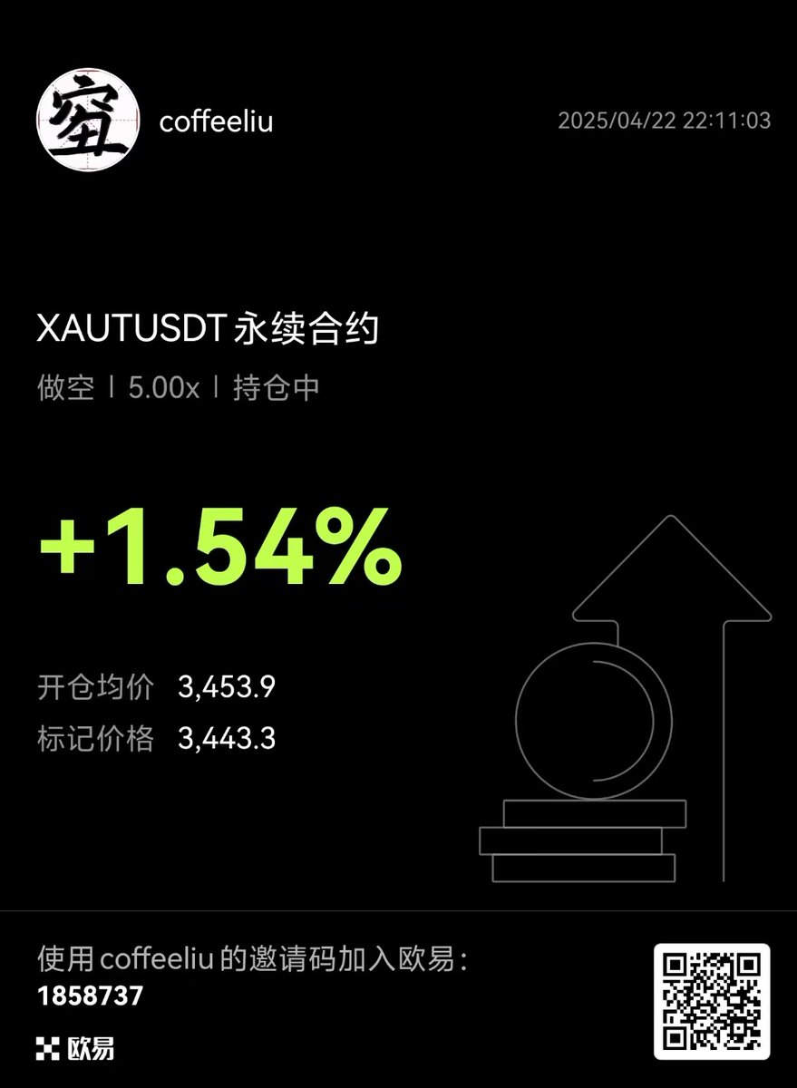 别问我为啥空黄金，问就是看他涨太凶把我甩下车了，我要报复它