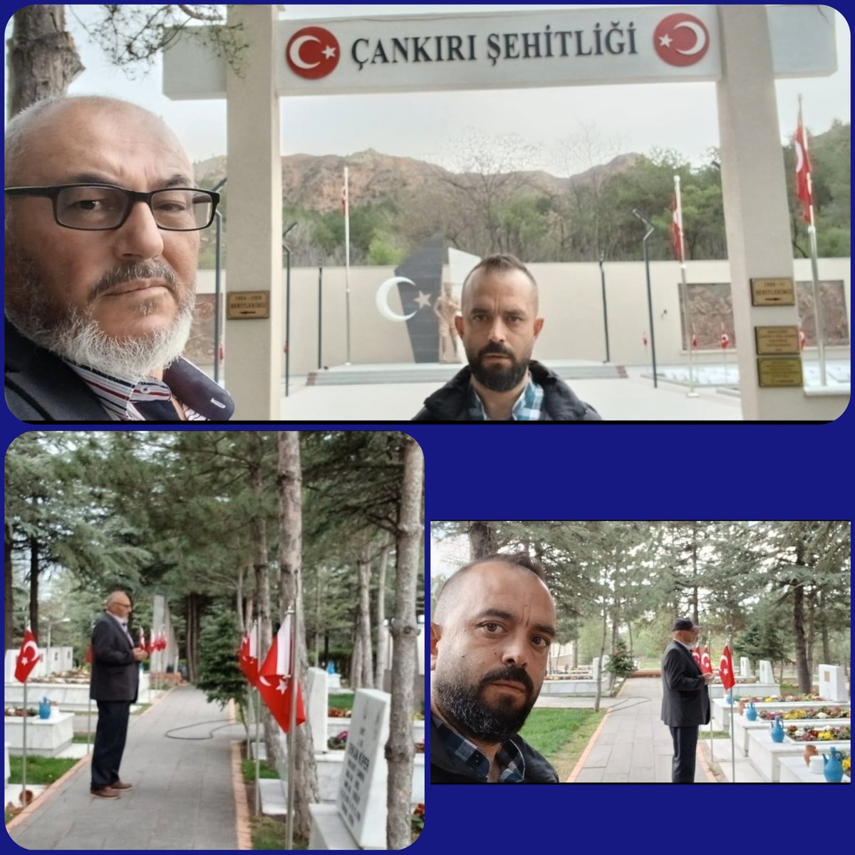 TÜGŞAV ÇANKIRI (@gaziler_ve) on Twitter photo Şehitliğimizi ziyaret ettik.
Ruhları Şad olsun.
<a href="/GazilerVakfi/">TÜGŞAV</a> <a href="/lokman_aylar/">Gazi Lokman Aylar</a> <a href="/kasimpekacar/">Kasım PEKACAR</a> <a href="/firattasolar/">M. Fırat Taşolar</a> <a href="/ismailhakkiesen/">İsmail Hakkı Esen</a> <a href="/drpelinyilik/">Doç.Dr. Pelin Yılık</a> <a href="/akbasogluemin/">Av. M.Emin AKBAŞOĞLU 🇹🇷</a> <a href="/maarif_gazi/">m. arif</a> <a href="/tahsinyesilay/">GAZİ Tahsin YEŞİLAY</a> Şehitliğimizi ziyaret ettik.
Ruhları Şad olsun.
<a href="/GazilerVakfi/">TÜGŞAV</a> <a href="/lokman_aylar/">Gazi Lokman Aylar</a> <a href="/kasimpekacar/">Kasım PEKACAR</a> <a href="/firattasolar/">M. Fırat Taşolar</a> <a href="/ismailhakkiesen/">İsmail Hakkı Esen</a> <a href="/drpelinyilik/">Doç.Dr. Pelin Yılık</a> <a href="/akbasogluemin/">Av. M.Emin AKBAŞOĞLU 🇹🇷</a> <a href="/maarif_gazi/">m. arif</a> <a href="/tahsinyesilay/">GAZİ Tahsin YEŞİLAY</a>