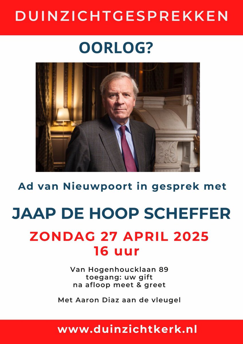 Komende zondag ga ik in gesprek met Jaap de Hoop Scheffer. Alom wordt er gesproken over de dreiging van een oorlog. Wat zou de rol van de NAVO moeten zijn deze dagen, nu blijkt dat de verhoudingen met onze grootste bondgenoot met de dag onzekerder worden? <a href="/DenHaagCentraal/">Den Haag Centraal</a>