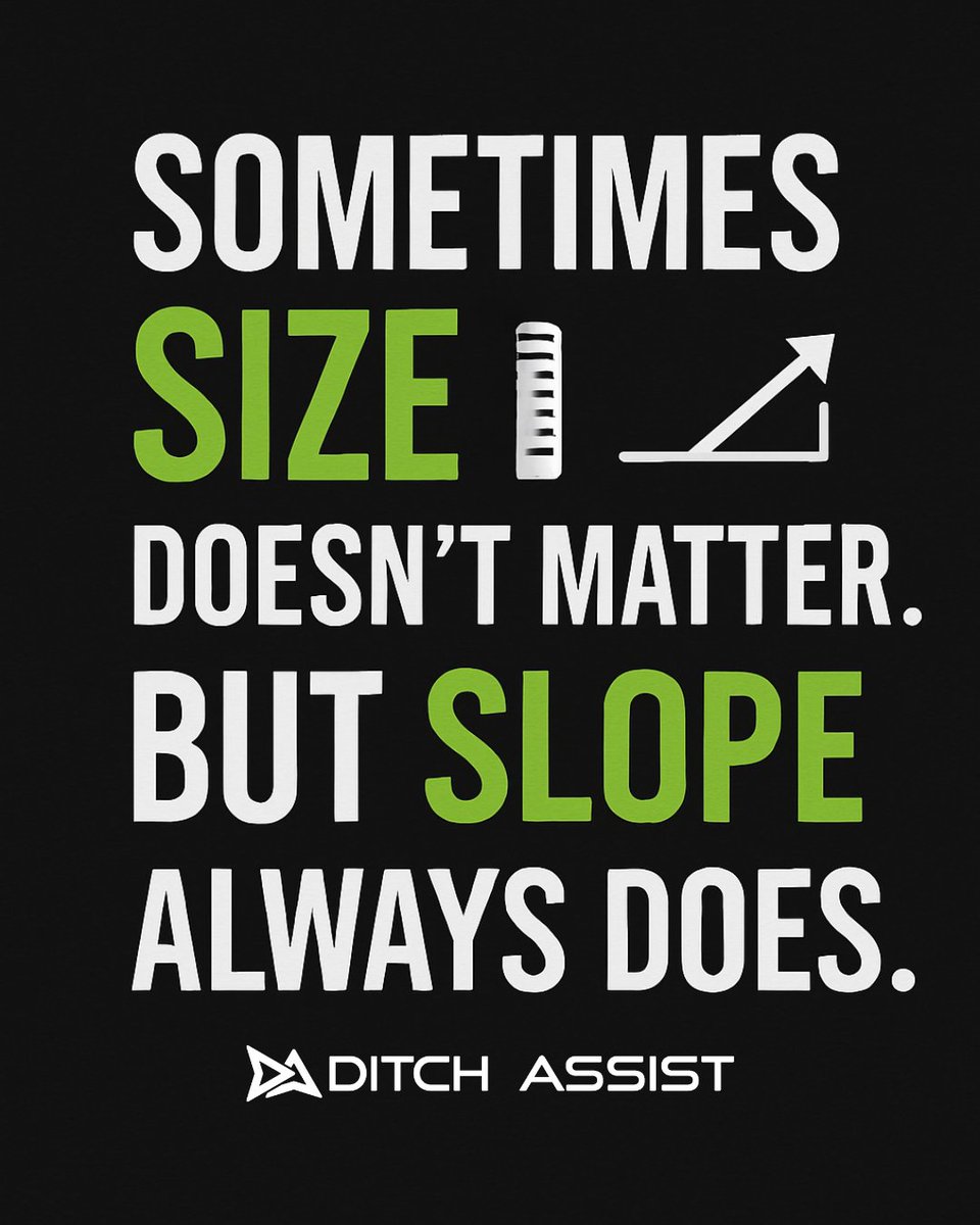 If the water’s not flowing, nothing else matters.

That’s why Ditch Assist™ gives you the tools to get slope right—whether you're following the natural lay of the land, building a best-fit route with Slope-IQ™, or importing a full 3D design.

Because in drainage, it’s not how
